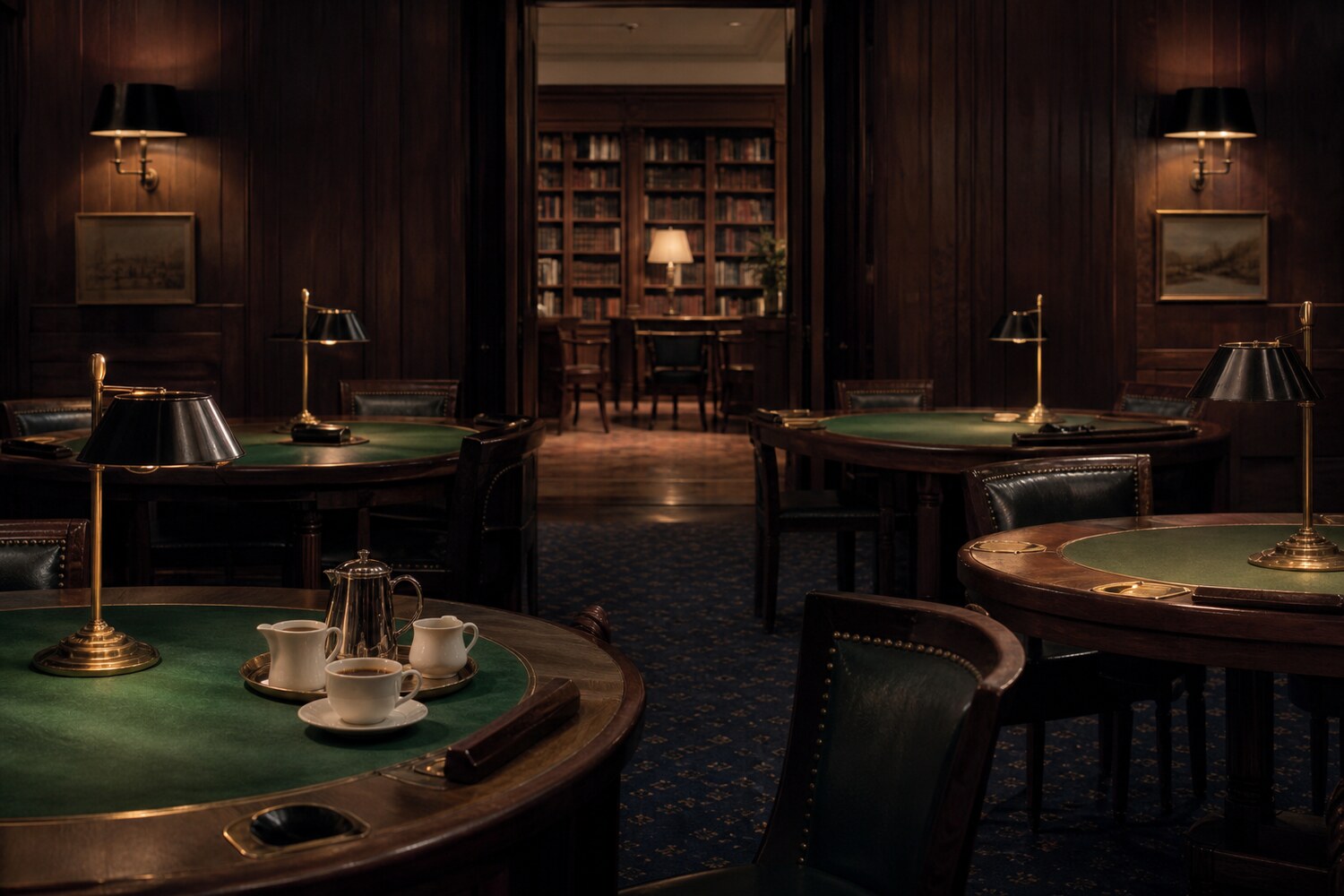 The Casino late desks nearing the end of the evening